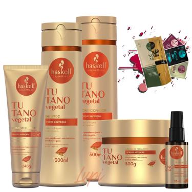 Imagem de Kit Haskell Tutano Sh + Cond 300ml Mascara 300gr + 2 Itens