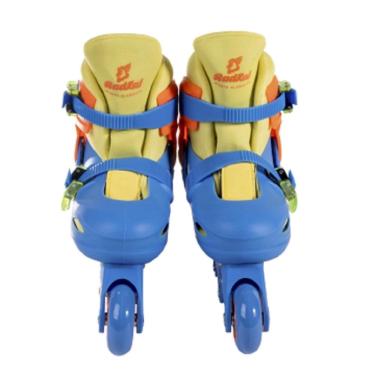 Imagem de Patins In Line Azul e Laranja 30 a 33 Ajustáveis - Fênix