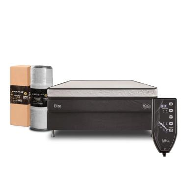 Imagem de Colchão Queen Size Magnético Massageador à Vácuo Prensado Elite 30cm na Caixa