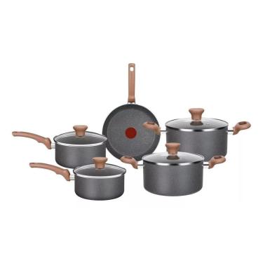 Imagem de Jogo de Panelas Natal Stone 5 Peças - Rochedo