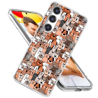 Imagem de ARTIOSIT Capa para Samsung Galaxy S24 FE para meninas mulheres homens, à prova de choque, fina, macia, TPU transparente, capa protetora para celular para Galaxy S24 FE, desenho animado, animal de