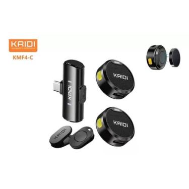 Imagem de KAIDI KMF4-C: Microfone sem fio ideal para criadores