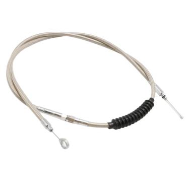 Imagem de Saihisday Cabo de embreagem de motocicleta de 67 polegadas 170 cm, kit de fio de cabo de embreagem de aço inoxidável, substituição para Harley Iron XL 883 1200 Heritage Road King Dyna Softail Fat Boy