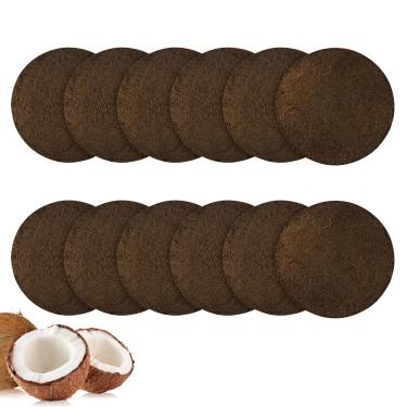 Imagem de ENLOY Pacote Com 12 Filtros Naturais Biodegradáveis Para Composteira De Cozinha, Filtro Carvão 7,25 Polegadas Substituição Balde Bancada, Conjunto Recarga Redondo Ativado Longa Duração Casa