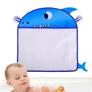 Imagem de Suporte para brinquedos de banho, organizador de brinquedos de banho - Cesta de brinquedos de banho de malha|Armazenamento de brinquedos de chuveiro de desenho animado, armazenamento de brinquedos d