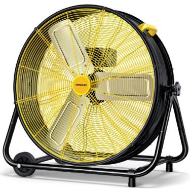Imagem de Ventilador de chão VAGKRI Industrial Drum 24 polegadas 320W 3 velocida