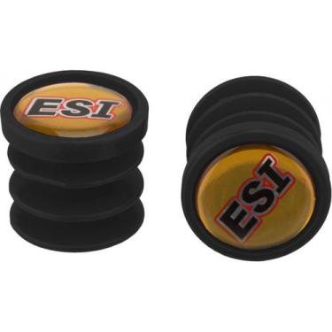 Imagem de Par de Ponta Plug Ponta da Manopla Esi Grip Preta