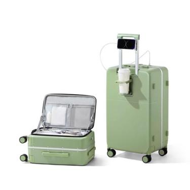 Imagem de Mala Hanke Carry On de 20 polegadas com fechadura TSA e porta-copos