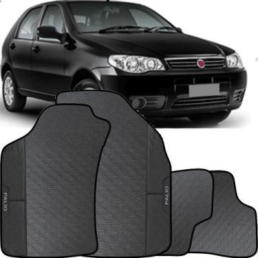 Imagem de Lindo jogo tapete carro automotivo preto fiat palio g2 2004 a 2016 tod
