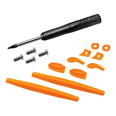 Imagem de MYCOURAG Kits de borracha de substituição, chave de fenda T6 e parafusos para óculos de sol Oakley Juliet - laranja