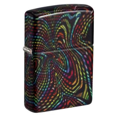 Imagem de Zippo Isqueiro de bolso brilhante com design ilusão que brilha no escuro