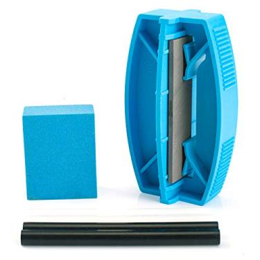 Imagem de XCMAN Kit completo de sintonizador de esqui Snowbaord Side Edge Care com pedra de goma, Vela de reparo de base PTEX