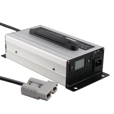 Imagem de Lzyjckh Carregador de Bateria para Empilhadeira 12V/24V/36V/48V/60V/72V, com Conexão Anderson 50A/120A/175A/350A Carregadores de Gotejamento com Display LCD,60a 15a silver,120A