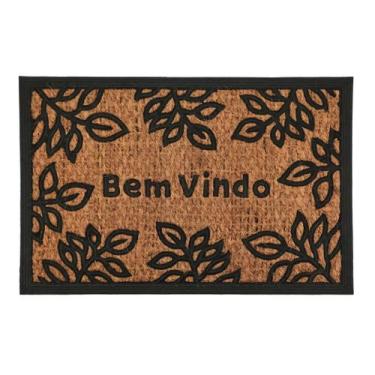 Imagem de TAPETE CAPACHO BEM VINDO EMBORRACHADO FIBRA COCO 60x40cm - clink