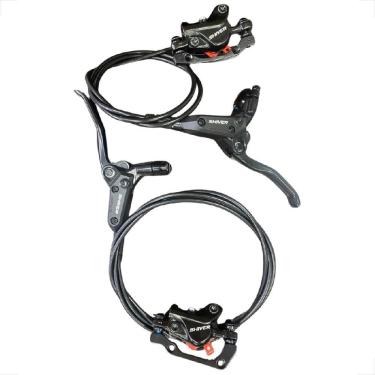 Imagem de Par Freio a Disco Hidráulico Tipo Shimano Shiver Sem Discos Dianteiro Traseiro Bicicleta Bike Mtb dh