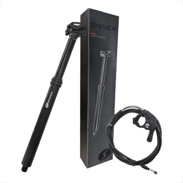 Imagem de Canote Retrátil Hidráulico Shiver Prime ex rs1 ultimate 31.6x440mm 125mm com alavanca trava Bike mtb