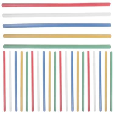 Imagem de DIYEAH 25 peças de barras de encadernação plásticas deslizantes, capas de relatório multicoloridas, barras deslizantes pastas de arquivo papel tamanho A4 e carta, uso em escritório, e