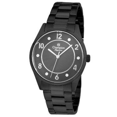 Imagem de Relógio Champion Feminino Preto Cinza Analógico Cn25690c Relógio Champion Cn25690c