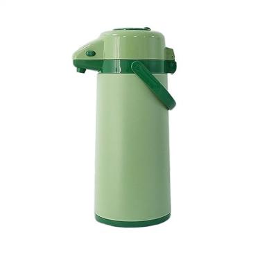 Imagem de Garrafa Térmica Garrafa de água quente 2200 ML garrafa de água isolada para uso doméstico de grande capacidade garrafa de água quente ao ar livre com pressão de ar Garrafa de Água(Dark green)