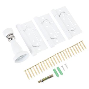 Imagem de Dobradiça da Porta, Carga Forte Rolando Rolagem Silenciosa de Porta para Casa (Branco)