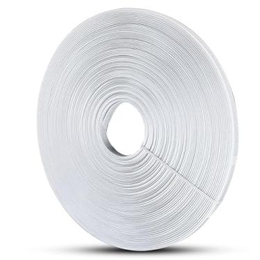 Imagem de Hordion Desossamento de plástico de 50 metros para costura, espartilho de baixa densidade costurado de 12 mm para vestido de casamento, vestido de noiva, lingerie, chapéus, bolsas, branco