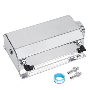 Imagem de LokoCar Tanque de Expansão do Reservatório do Radiador de Refrigeração Universal 2L Alumínio Prata