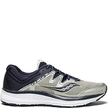 Imagem de Saucony Tênis de corrida masculino Guide ISO 2 Road, Cinza/azul-marinho, 11.5