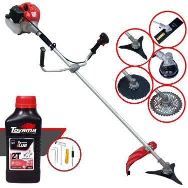 Imagem de Máquina de Cortar Grama Anmax CG430P À Gasolina 43cc 2HP 9.000rpm Roçadeira Lateral Multifuncional Com 5 Opções de Cortes + ÓLEO TOYAMA 2T