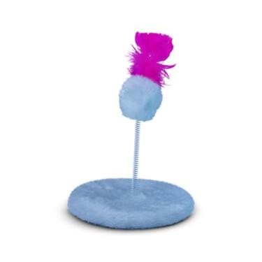 Imagem de Brinquedo Gato Mola Maluca Chocalho Brinquedo Para Gatos Exclusivo Tipo Arranhador Gato (Branco)