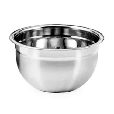 Imagem de Tigela mixing bowl Luxo 28cm 5 Litros Aço Inox 420g Alto Brilho Com Medidor Interno