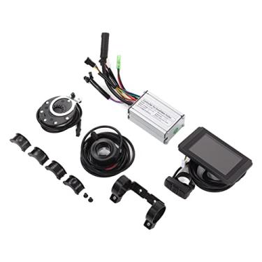 Imagem de Kit de controlador de bicicleta elétrica High Performance 250W Motor sem escova Controlador com tela LCD8H para conversão de bateria de lítio de 36V/48V Material plástico de liga