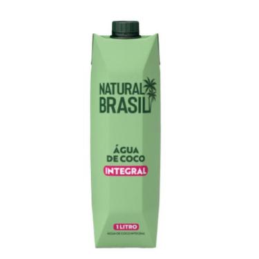 Imagem de Água de Coco Integral 1L  Natural Brasil  Hidratação 100% Natural e Re