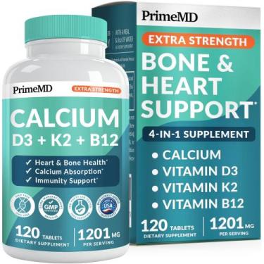 Imagem de Suplemento de cálcio PrimeMD 4 em 1 1200 mg com vitamina D3 K2 B12