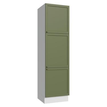 Imagem de Paneleiro 60 Cm 3 Portas Vik Madesa Branco/verde