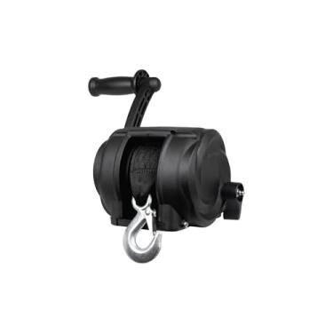 Imagem de Powerwinch Guincho de reboque Premier Series 2000, guincho manual para reboques de barco, capacidade de carga de 907 kg, totalmente montado, alça de poliéster de 50 cm, operação mais fácil no mercado