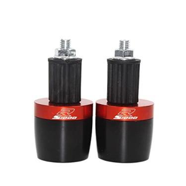 Imagem de Extremidades de manoplas de guidão de motocicleta, tampas de extremidade de manoplas, acessórios deslizantes de peso para S1000 R RR S1000RR 09-16 S1000R 2014-2016 2009