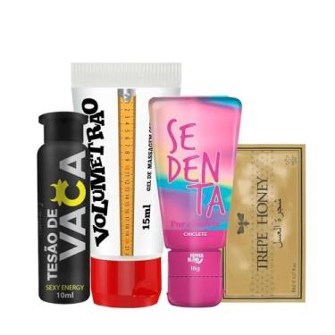 Imagem de Kit com Tesão de Vaca Volumetrão Trepe Honey e Sedenta por Chiclete Sex Shop Namorados Presentes