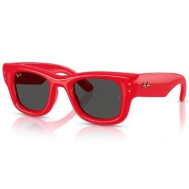 Imagem de Óculos de Sol Ray Ban A$ap Rocky Wayfarer Puffer Vermelho RB4940 683187-47-Unissex