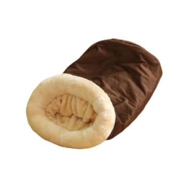 Imagem de Generic Cama para gatos Nest Puppy Pet, casa de inverno, almofada, caverna, canil lavável, saco de dormir, cama para gatos, caverna para cães pequenos, CafÉ