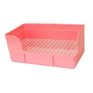 Imagem de Generic Caixa de areia para, bandeja de mictório, bandeja de areia para, vaso sanitário, caixa de xixi de canto, para usar no banheiro para, Rosa