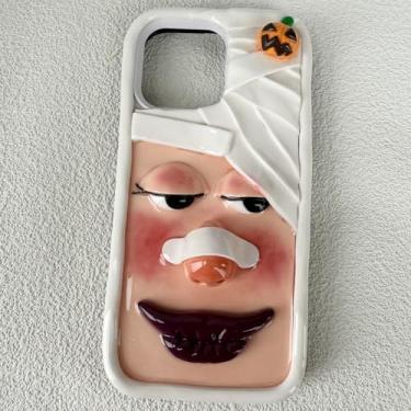 Imagem de Unitvbba Capa de celular 3D para mamãe de Halloween – Capa de celular fofa feita à mão – Design de personagem engraçado para meninas, adolescentes, mulheres – Ajuste personalizado para qualquer modelo