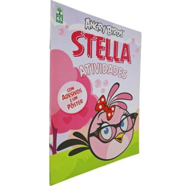 Imagem de Angry Birds: Stella  Livro de Atividades Com Adesivos e Poster Formato 20x26 cm Lombada com Grampos