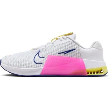Imagem de Nike Tênis feminino W Metcon 9, Branco, azul real, rosa feroz, 9.5