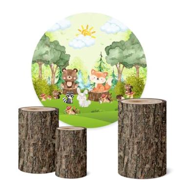 Imagem de Trio Capas Cilindro + Painel Sublimado 1,50m Bosque (K1BSQ0024)