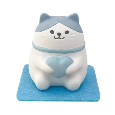 Imagem de Difusor passivo fofo de gato da sorte para óleo essencial, não elétrico (azul)