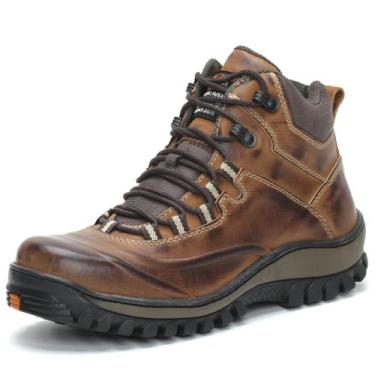 Imagem de Bota Segurança Coturno em Couro Resistente Palmilha Gel Free Jump 1903