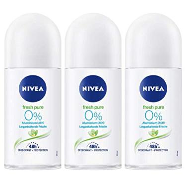 Imagem de Nivea Fresh Pure Desodorante Roll-On 0% sais de alumínio - pacote com 3 x 50 ml de cada