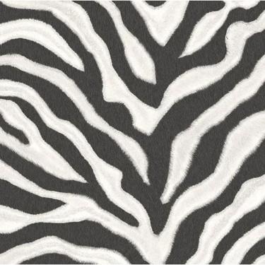 Imagem de Papel De Parede Natural Fx 2 Animal Print Preto E Branco G67491