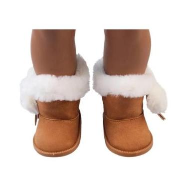 Imagem de Botas de Neve de Pelúcia para Boneca de 18 Polegadas (75cm) - Sapatos 