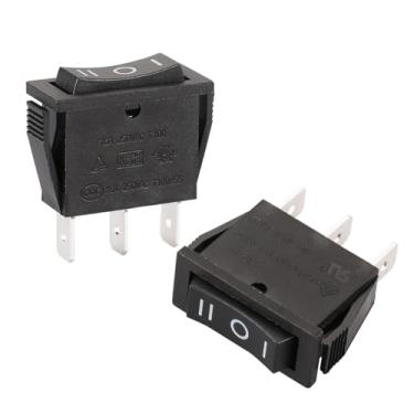 Imagem de Baomain Interruptor De Balancim Para Barco Liga-Desliga-Liga 3 Posições Ca 15A/250V 20A/125V Pino Spdt 2 Peças Ce Listado Pela Ul